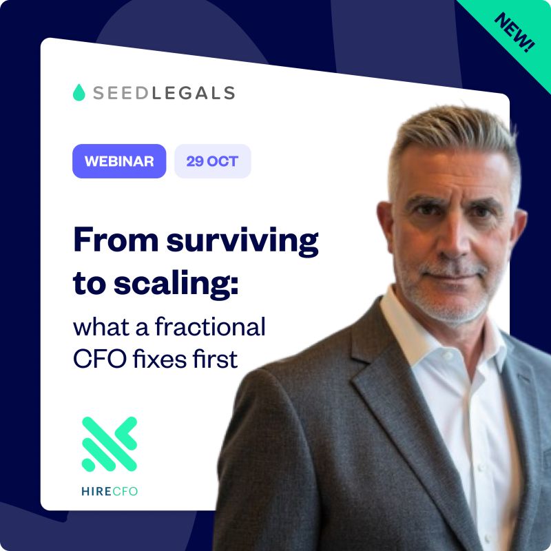 Hire CFO x Seed Legals webinar: Save the date